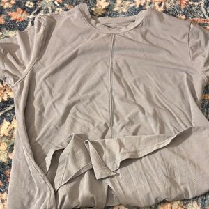 Gray Short Sleeve Top